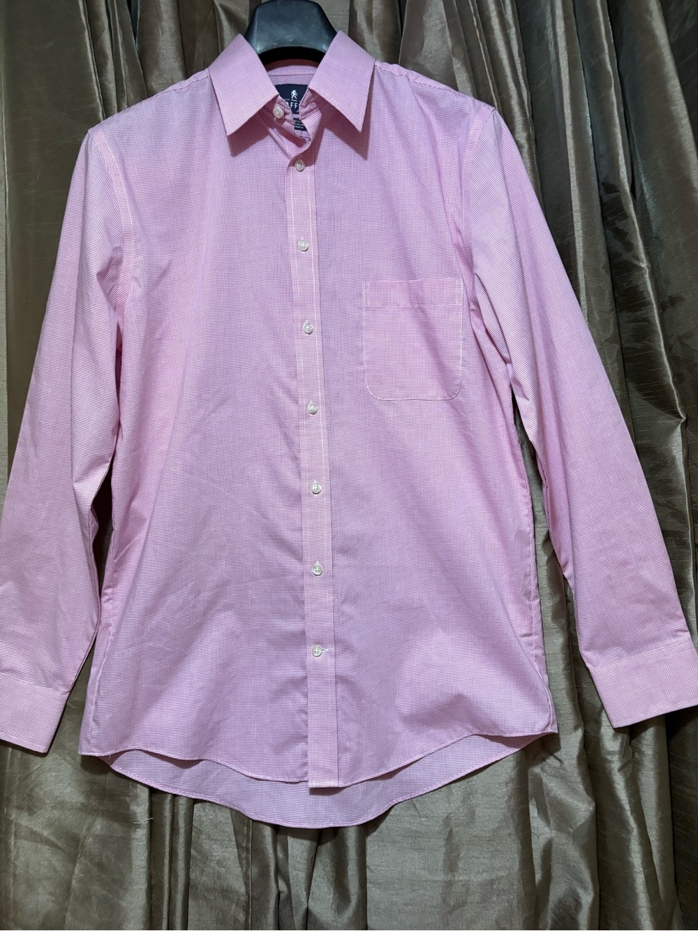 Stafford Men’s Red & White Button-Down Dress Shirt